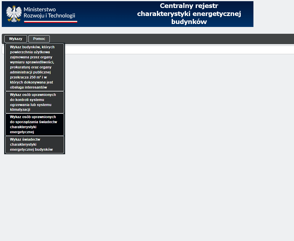 Wykaz osób uprawnionych do sporządzania świadectw charakterystyki energetycznej